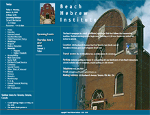 Tablet Screenshot of beachhebrewinstitute.ca